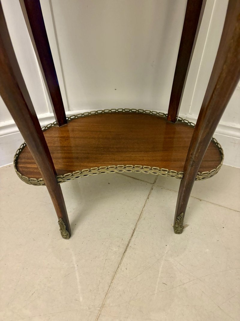 Antique French Quality Louis XV Style Kidney-Shaped Side / Lamp Table